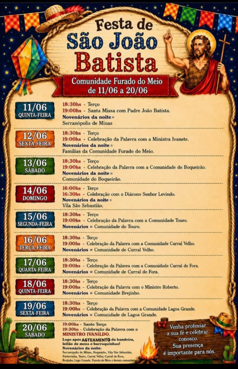 FESTA DE SÃO JOÃO BATISTA