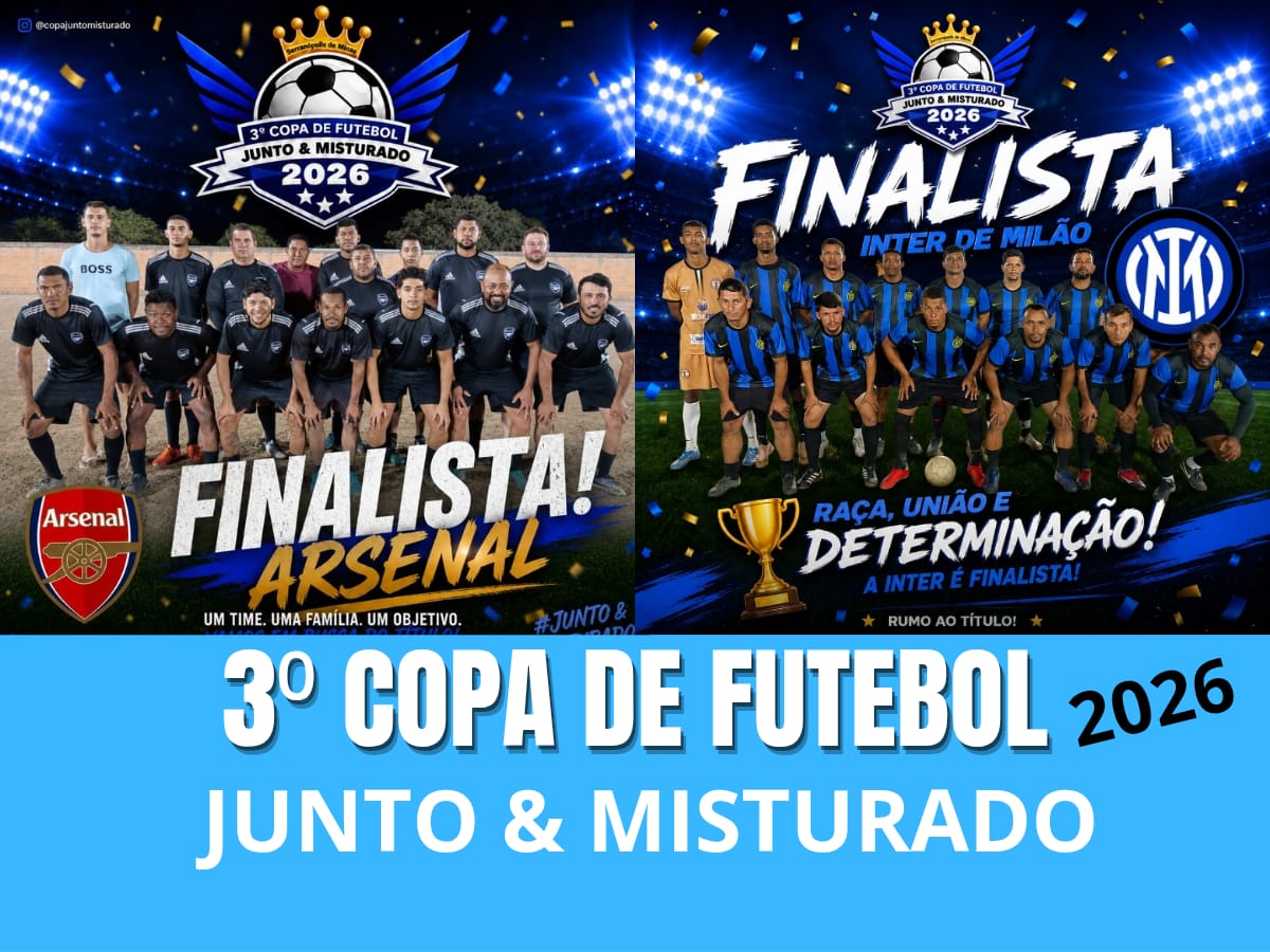 GRANDE FINAL DA 3º COPA DE FUTEBOL JUNTO & MISTURADO 2026!